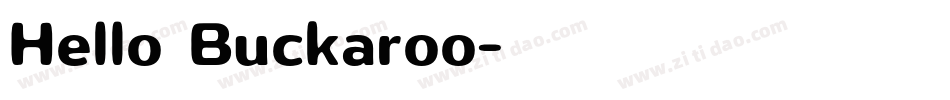 Hello Buckaroo字体转换